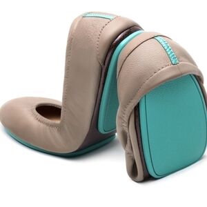 Tieks by Gavriell Womens Taupe Natural Leather Ballet Flat shoes sz 7